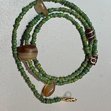 清代琉璃珠，老珠子，藍琉璃珠，老琉璃珠，手串，手鍊，佩珠，掛件，自然老化皮殼，直徑1.8高 歷史價格詳細信息