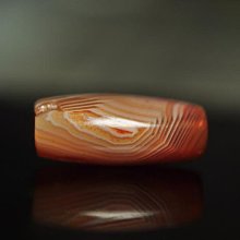 河谷千年纏絲瑪瑙，4000-4500年，大孔薄皮，天然多彩紋377 歷史價格詳細信息