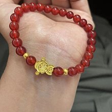 足金瑪瑙手串，金重:1.04克，，周大金品牌，專 歷史價格詳細信息