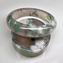 櫻花瑪瑙手鐲套鐲 圈口 53 黑冰飄綠 歷史價格詳細信息