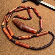 藏傳老瑪瑙降魔杵  純手工雕刻 包漿醇厚 風化細膩 尺寸5820384 歷史價格詳細信息