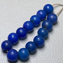 珍藏藍瑪瑙纏絲手串橘皮紋大開門圓珠串 尺寸：13x12毫米一 歷史價格詳細信息