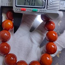 南紅九口料直切佛珠項鍊 漂亮乾淨無裂無質地細膩 歷史價格詳細信息