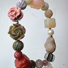 天然粉鹽源瑪瑙手錬女款七彩南紅水蜜桃粉色水晶手串飾品一物一圖 歷史價格詳細信息