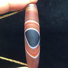 天珠  藏傳纏絲瑪瑙天珠   珠子老氣感十足，風化細膩，風化20427 歷史價格詳細信息