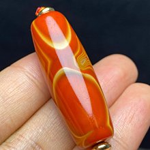 天珠  藏傳纏絲瑪瑙天珠   珠子老氣感十足，風化細膩，風化20427 歷史價格詳細信息