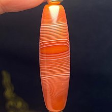 天珠  藏傳纏絲瑪瑙天珠   珠子老氣感十足，風化細膩，風化20427 歷史價格詳細信息