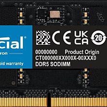 美光crucial 筆記型電腦記憶體 SODIMM DDR5-4800 16GB，僅上機測試，原廠保固 歷史價格詳細信息
