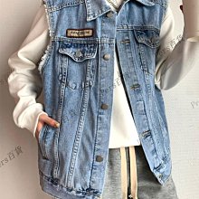牛仔馬甲 牛仔背心女 牛仔馬甲外套女中長款2021新款春秋韓版寬松百搭無袖背心外穿馬夾 歷史價格詳細信息