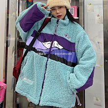 【熱賣精選】怕麻煩羊羔毛絨外套女2022冬季新款寬松bf美式復古情侶拼接棉服潮 歷史價格詳細信息