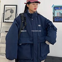 冬季美式情復古菱格字母刺繡棉服外套男寬松加厚保暖棒球服棉衣防風鋪棉外套 棉外套男生 羽絨棉外套 連帽棉外套-港仔男裝 歷史價格詳細信息