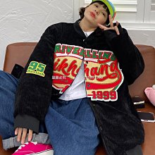 燈芯絨棒球服女 秋冬美式復古棒球外套 新款字母寬鬆夾克 甜酷工裝外套 外搭長袖上衣女裝 歷史價格詳細信息