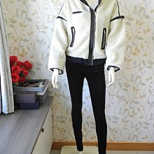 ＊pipi shop＊全新美國Juicy Couture 時尚休閒修身顯瘦白色莫代爾棉混紡中長版連帽長袖外套, 特價 歷史價格詳細信息