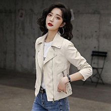 皮衣外套女2024早秋新爆短版港風復古小個子高級感皮夾克機車 歷史價格詳細信息
