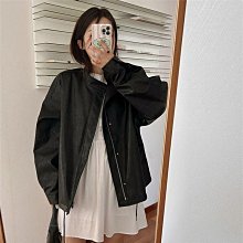 休閒外套黑色夾克外套女短版寬鬆韓版休閒棒球服新款韓版外套大尺碼外套小香風外套針織外套/外套 歷史價格詳細信息