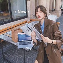 棕色皮衣外套女2024新秋季美式復古甜酷機車pu夾克 長版外套 歷史價格詳細信息