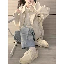 港風復古pu皮衣外套女秋季 寬鬆顯瘦美式小機車服 甜鹹女孩帥帥拉鏈皮外套 中長版皮外套 歷史價格詳細信息