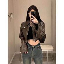 Loxcavin. 皮衣外套秋天外套韓國女生小紅書爆款美拉德ins夾克棕色嘻哈寬鬆美式復古女生外套男友風ootd (滿599元免運) 歷史價格詳細信息