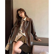 皮衣 韓系 MA-1 假兩件式拼接連帽外套 寬鬆 夾克【TJ8993】現貨＋預購 歷史價格詳細信息