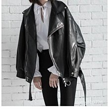 皮外套 機車 皮衣 皮革夾克 騎士外套 港風翻領拉鍊皮外套 簡約 素面 質感 歷史價格詳細信息