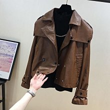 皮衣外套女20秋冬新款女裝短款韓版修身顯瘦女士機車服皮夾克女 歷史價格詳細信息