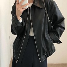 休閒外套黑色夾克外套女短版寬鬆韓版休閒棒球服新款韓版外套大尺碼外套小香風外套針織外套/外套 歷史價格詳細信息