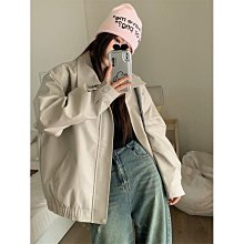 【皮夾克】【颯酷風】皮外套 防風外套 黑色pu皮衣新2024爆女秋冬機車服美式復古外套小眾皮夾克上衣 歷史價格詳細信息