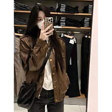 【皮夾克】【颯酷風】2024新短皮衣女春秋新時氣質寬鬆大碼顯瘦純色皮夾剋外套 歷史價格詳細信息