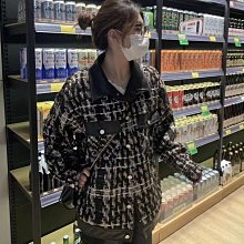 小香風情侶百搭襯衫男春秋季潮牌復古長袖夾克百搭設計感格子外套 歷史價格詳細信息