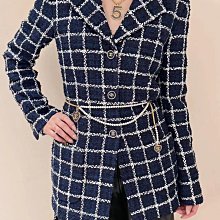 24❤️新品 經典老花雙面羊毛大衣外套 SML 歷史價格詳細信息