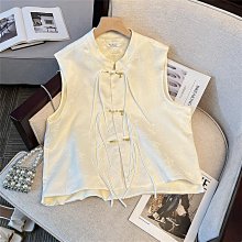 新款熱銷新中式優雅高端盤扣蕾絲馬甲背心女2024夏季新款漂亮穿搭坎肩上衣秋冬款 歷史價格詳細信息