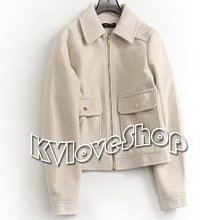 KVLOVE SHOP〥外貿單 時尚三色雙面羊毛V領小寬鬆長袖毛呢外套 3色〥 歷史價格詳細信息