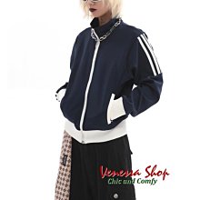 VENESSA~ 新款 撞色拼接 精緻重工刺繡 高質感醋酸絲 小立領棒球夾克外套 (T1421) 歷史價格詳細信息