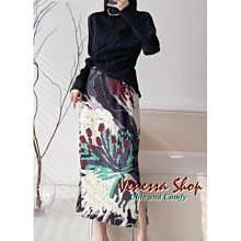 VENESSA~ 日單 MU 新款 小眾高級感 舒適顯瘦 女の鬆緊高腰純色中長A字半身裙 傘裙 (P1661) 歷史價格詳細信息