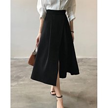 高腰開衩半身裙女春夏新款復古顯瘦a字一步半身裙子9681 歷史價格詳細信息