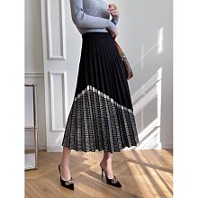 A字裙 長裙 百褶裙針織半身裙黑色杏色米色白色中長款春季職業西裝裙高腰a字長裙女-名流 歷史價格詳細信息