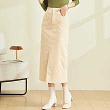 顯瘦前斜車線深藍刷黃中腰小喇叭牛仔褲(牛仔藍S-7L)-N34熊衣褲語 歷史價格詳細信息