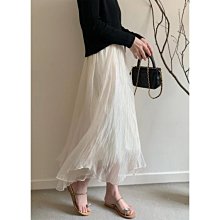 杏色半身裙女設計感小眾春季新款直筒半開叉環保棉彈力a字裙 歷史價格詳細信息