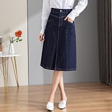 牛仔半身裙女秋季高腰包臀裙2024新款復古直筒寬鬆a字中長款半裙 歷史價格詳細信息