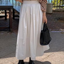 棉麻女半身裙中長款高腰純色文藝亞麻半身a字裙口袋鬆緊 半身長裙 歷史價格詳細信息