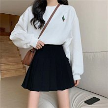 下殺-短裙百褶裙半身裙女春秋時尚韓版氣質高腰顯瘦清新百搭純色a字短裙夏 歷史價格詳細信息