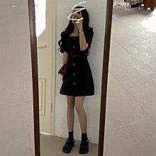 下殺-赫本風連衣裙女2021早秋新款V領長袖修身氣質收腰輕奢高端小黑裙 歷史價格詳細信息