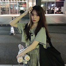 下殺 減齡海軍領雪紡連衣裙2022年法式小眾設計大碼胖妹妹mm顯瘦度假風 歷史價格詳細信息