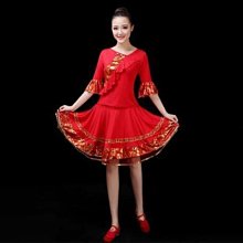 廣場舞服裝女夏新款中袖東北秧歌舞演出服套裝扇子舞腰鼓服燈籠褲  市 歷史價格詳細信息