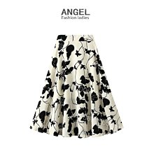 碎花半身裙女夏春印花雪紡小雛菊a字長裙高腰垂感bm風中長款裙子 歷史價格詳細信息