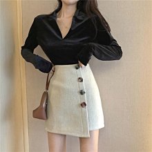 百搭高腰毛呢短裙 毛呢裙 直筒裙 短裙 裙子 毛呢短裙 高腰短裙 裙裝 顯瘦高腰裙 GRASS 現貨 [C4197] 歷史價格詳細信息