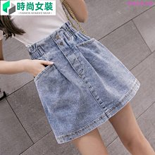 松緊腰牛仔裙女2024春夏歐貨百搭顯瘦不規則半身裙過膝彈力包臀裙 歷史價格詳細信息