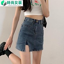 開叉牛仔半身裙 褲裙 短褲裙 夏季新款女裝 高腰辣妹短裙 設計感包臀裙 超短裙 帶短褲內襯褲裙 防走光裙子 短褲 性感 超短裙 歷史價格詳細信息