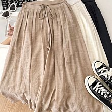 棉麻半身裙女春夏新款大碼高腰百褶裙中長款寬松垂感時尚大擺裙子 歷史價格詳細信息