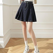 牛仔短裙 包臀短裙 高腰短裙 牛仔裙 a字裙 黑色牛仔短裙女夏新款高腰a字百褶小個子包臀辣妹魚尾半身裙-時尚女裝 歷史價格詳細信息